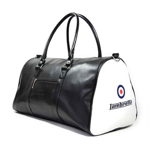 Lambretta Retro Sports Bag Large Black/White - Raw Menswear