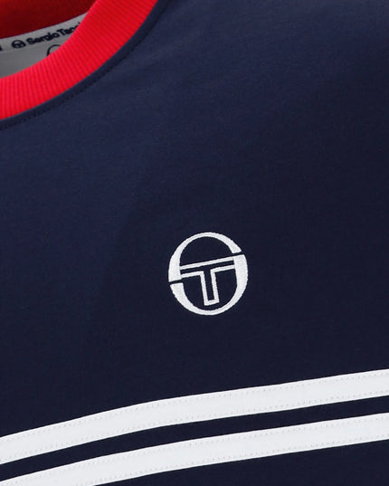 Sergio Tacchini Supermac Tee Navy/Red/White