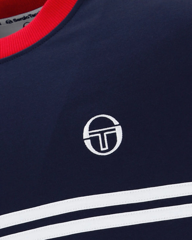 Sergio Tacchini Supermac Tee Navy/Red/White