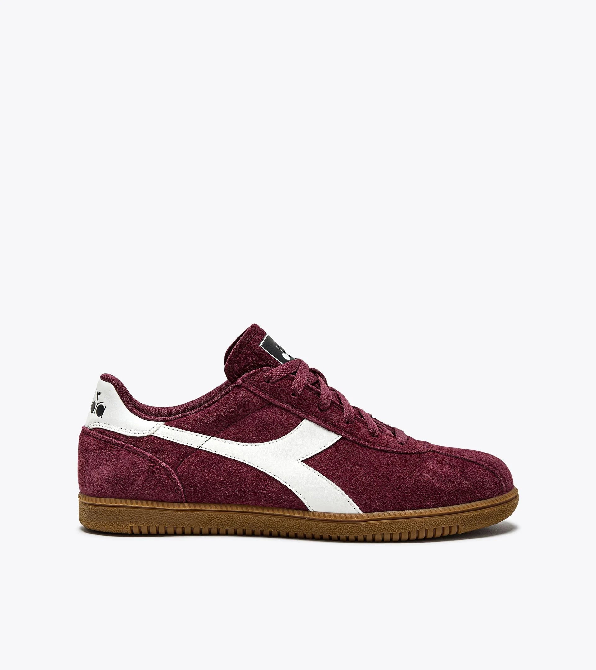 Diadora TOKYO Suede Trainers Burgundy - Raw Menswear