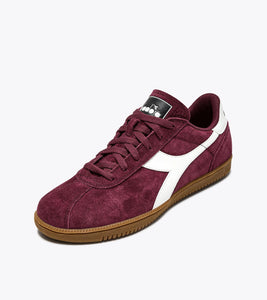 Diadora TOKYO Suede Trainers Burgundy - Raw Menswear