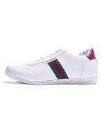 Load image into Gallery viewer, Lambretta Tackle Trainers White/Green - Raw Menswear
