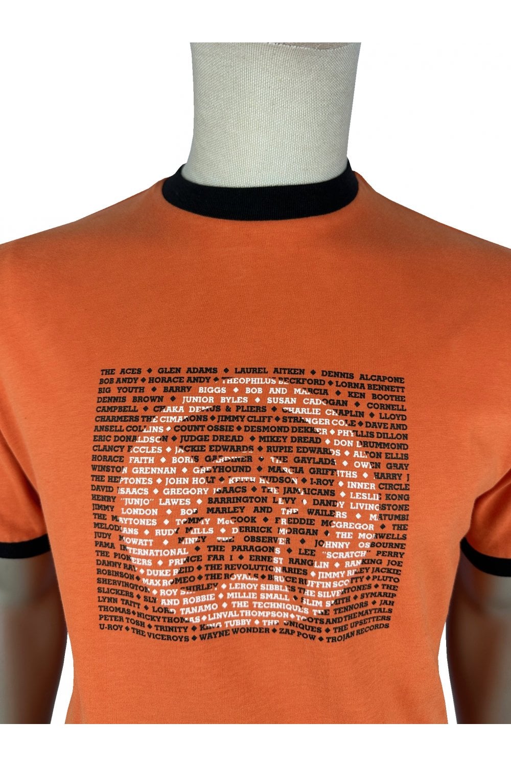 TROJAN Artist logo tee TC/1039 Orange - Raw Menswear