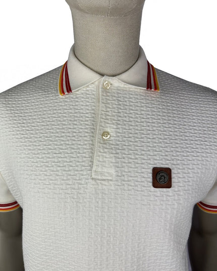 TROJAN Basket Knit Plain Panel Polo TR/9032 