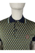 Load image into Gallery viewer, TROJAN Deco Panel Polo TR/8919 Navy - Raw Menswear
