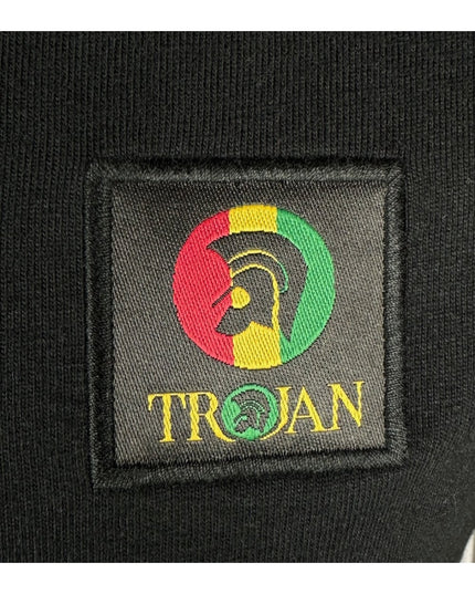 TROJAN Flag Badge Ringer Tee TR/9086 Black