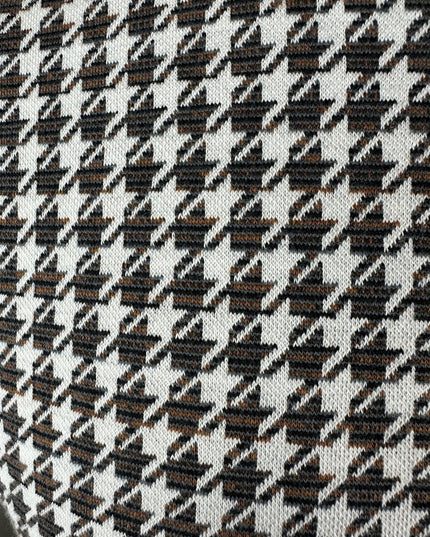 TROJAN Houndstooth Panel Polo TR/9020 Charcoal