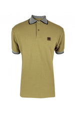 Carica l&#39;immagine nel visualizzatore di Gallery, TROJAN Jacquard collar textured polo TR/8931 Camel - 013
