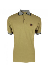 TROJAN Jacquard collar textured polo TR/8931 Camel - 013