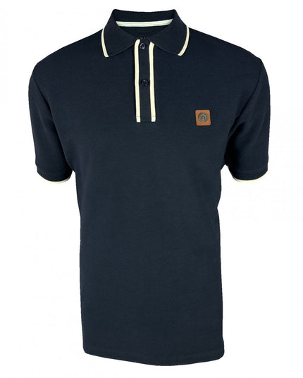 TROJAN Ottoman Stripe Trim Polo TR/9080 Navy