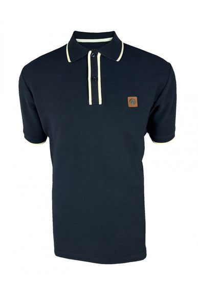 TROJAN Ottoman Stripe Trim Polo TR/9080 Navy