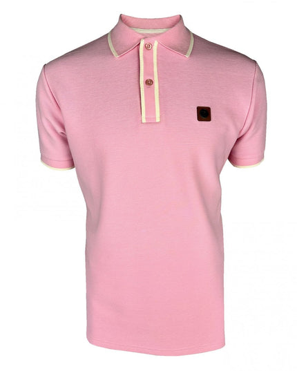 TROJAN Ottoman Stripe Trim Polo TR/9080 Pink