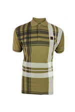 Load image into Gallery viewer, TROJAN Oversize Check Panel Polo TR/8921 Camel - Raw Menswear
