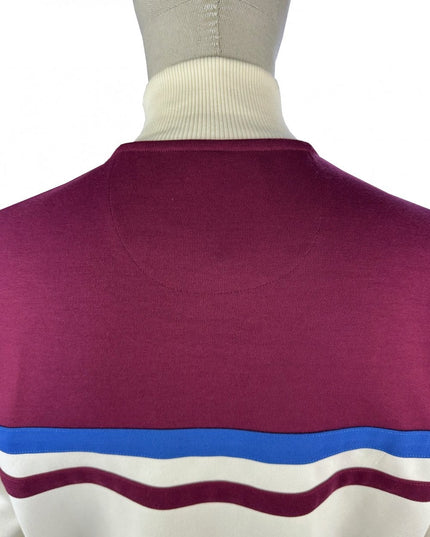 TROJAN Panel Stripe Track Top TR/9000 Ecru