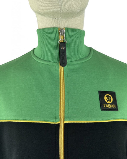 TROJAN Panel Track Top TR/9101 Black/Green