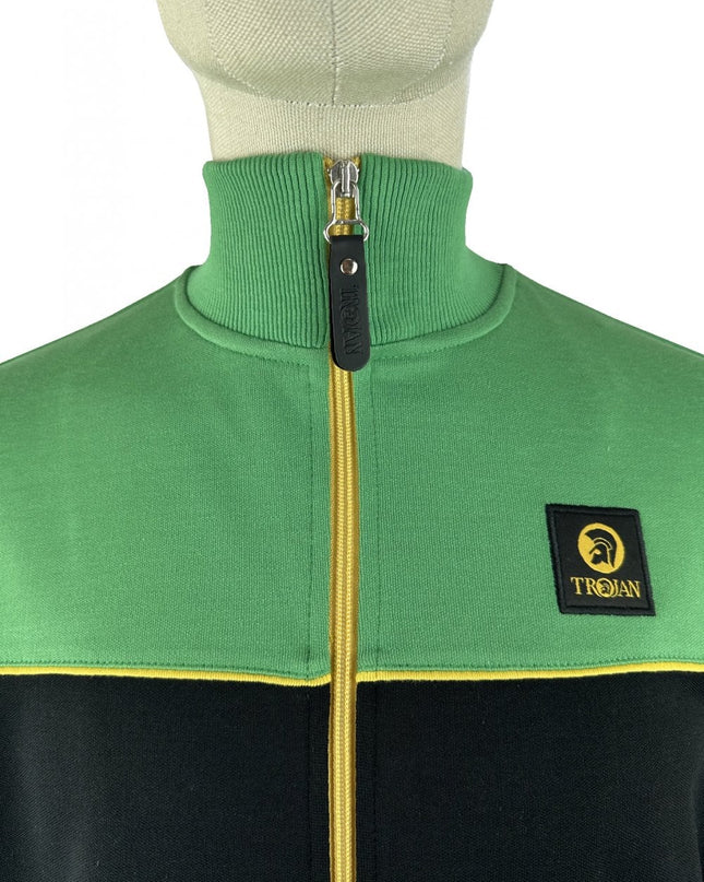 TROJAN Panel Track Top TR/9101 Black/Green