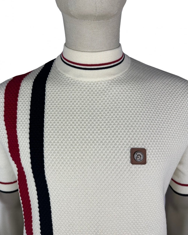 TROJAN Racing Stripe Fine Gauge Turtle Ecru TR/9064