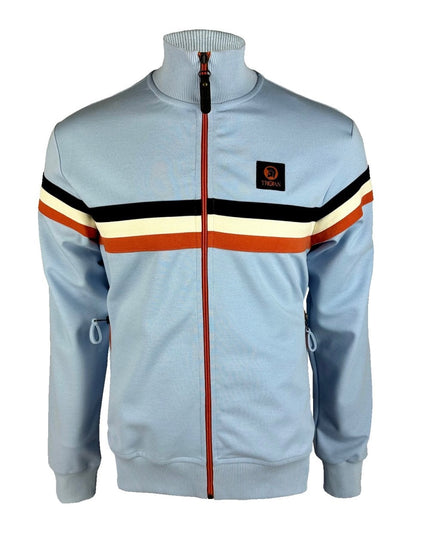 TROJAN Retro Stripe Track Top TR/9002 Powder Blue