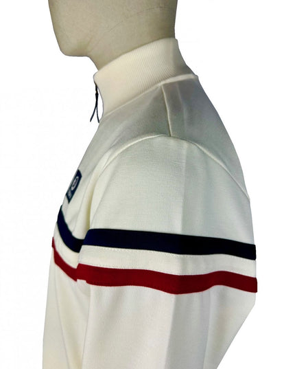 TROJAN Retro Stripe Track Top TR/9052 Ecru - 500
