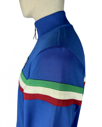TROJAN Retro Stripe Track Top TR/9102 Cobalt Blue