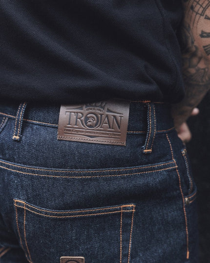 TROJAN Signature Orange Stitch Zip Fly Jean TC/1052