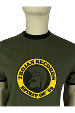 Load image into Gallery viewer, TROJAN Spirit Of &#39;69 logo tee TC/1006 Army - Raw Menswear
