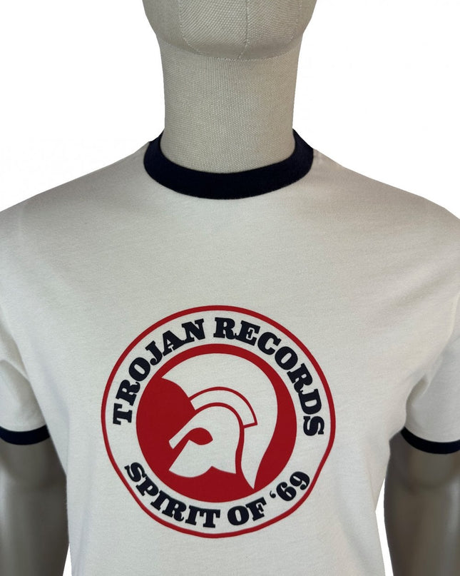 TROJAN Spirit Of '69 logo tee TC/1006 Ecru
