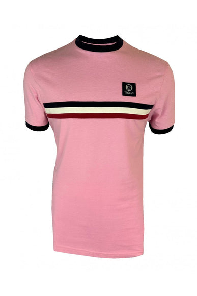 TROJAN Stripe Front Tee TR/9085 Pink 