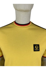 Load image into Gallery viewer, TROJAN Three colour tipped pique polo TC/1042 Mustard - Raw Menswear
