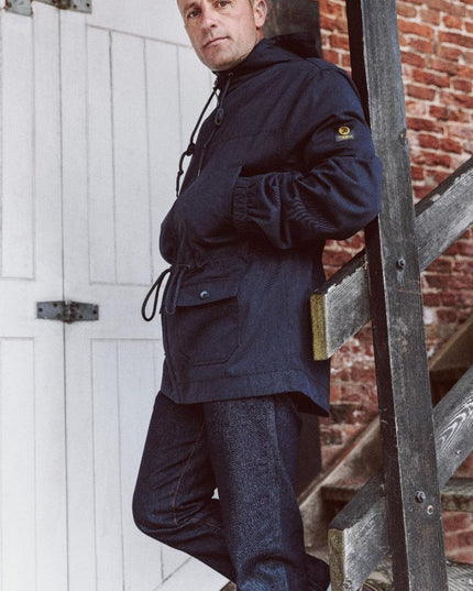 TROJAN Twill Badged Parka TC/1053 Navy - 621 Raw Menswear