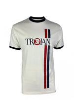 Charger l&#39;image dans la galerie, TROJAN Twin Stripe Logo Tee TC/1036 Ecru - Raw Menswear
