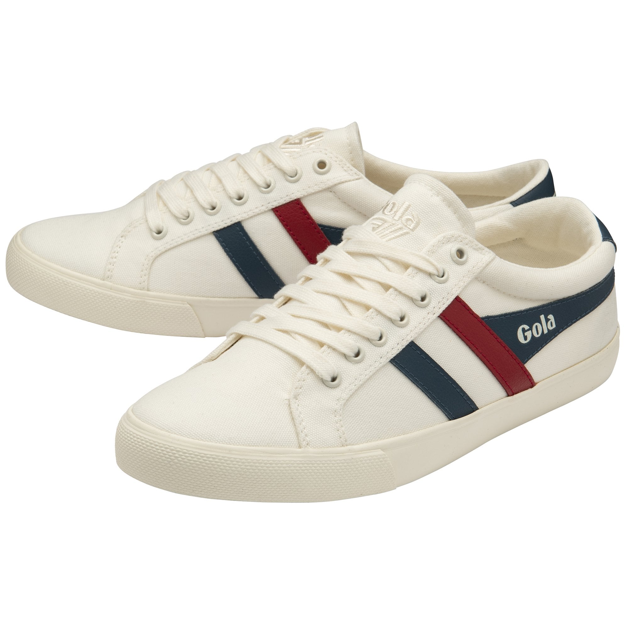 Gola Vegan Classics Men's Varsity Trainers White/Navy/Red - Raw Menswear