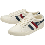 Charger l&#39;image dans la galerie, Gola Vegan Classics Men&#39;s Varsity Trainers White/Navy/Red - Raw Menswear
