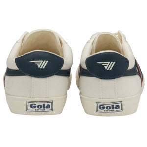 Gola Vegan Classics Men's Varsity Trainers White/Navy/Red - Raw Menswear