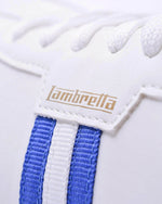 Lade das Bild in den Galerie-Viewer, Lambretta Tackle Trainers White/Blue - Raw Menswear
