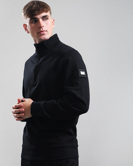 Weekend Offender Kraviz Quarter Zip Sweater Black 