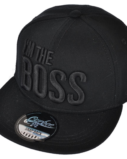 Carbon I’m The Boss Snapback Cap Black/Black