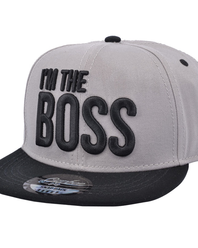 Carbon I’m The Boss snapback caps Grey