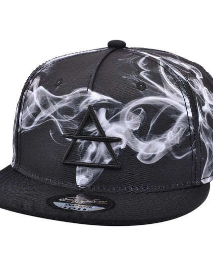 Carbon Air Sign Smoke Snapback Black