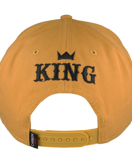 Carbon King Snapback Cap Gold