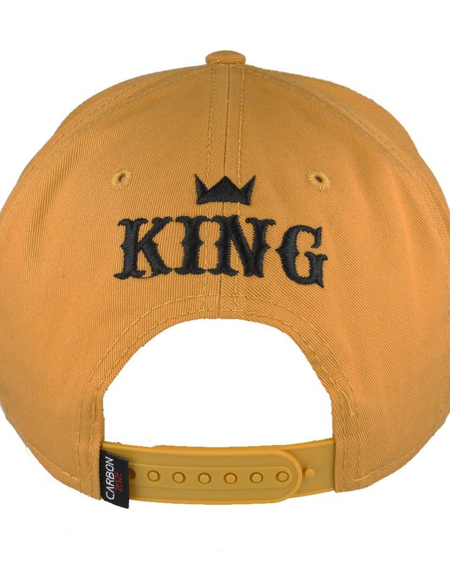 Carbon King Snapback Cap Gold
