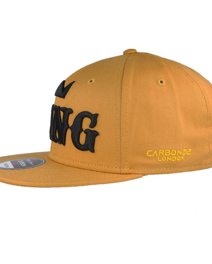 Carbon King Snapback Cap Gold