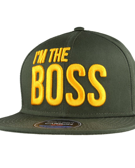 Carbon I’m The Boss Snapback Kkaki Gold 