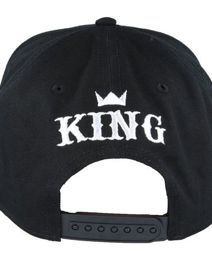 Carbon King Snapback Cap White