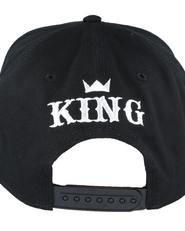 Carbon King Snapback Cap White