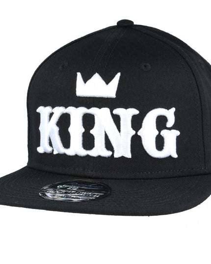 Carbon King Snapback Cap White