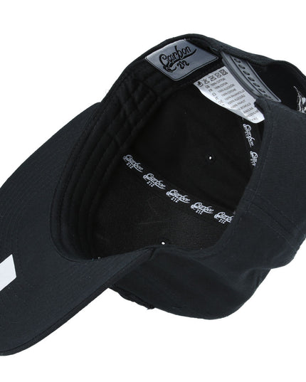 Carbon King Snapback Cap White