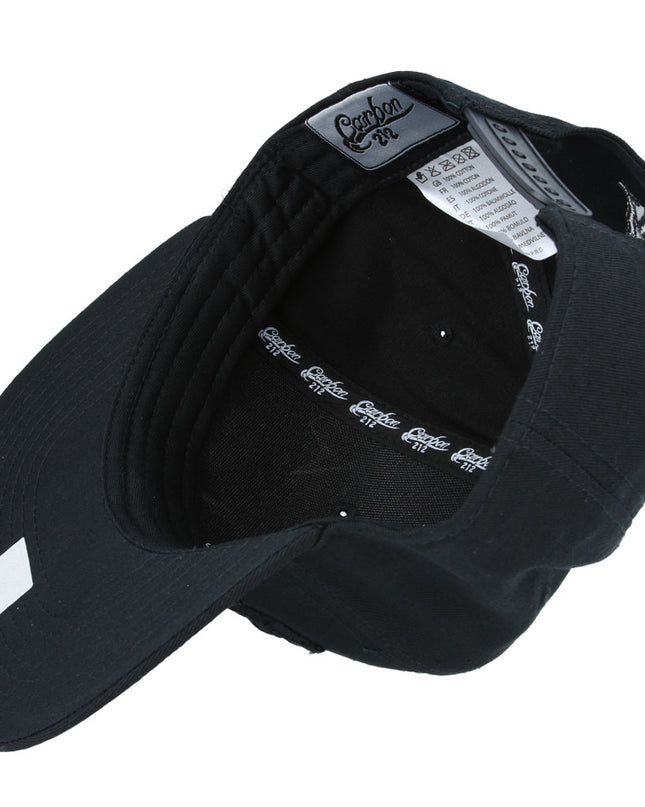 Carbon King Snapback Cap White