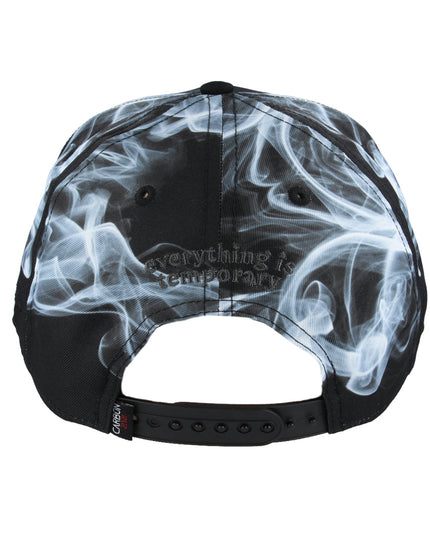 Carbon Air Sign Smoke Everything Is Temporary Snapback Black