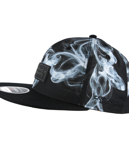 Carbon Air Sign Smoke Everything Is Temporary Snapback Black